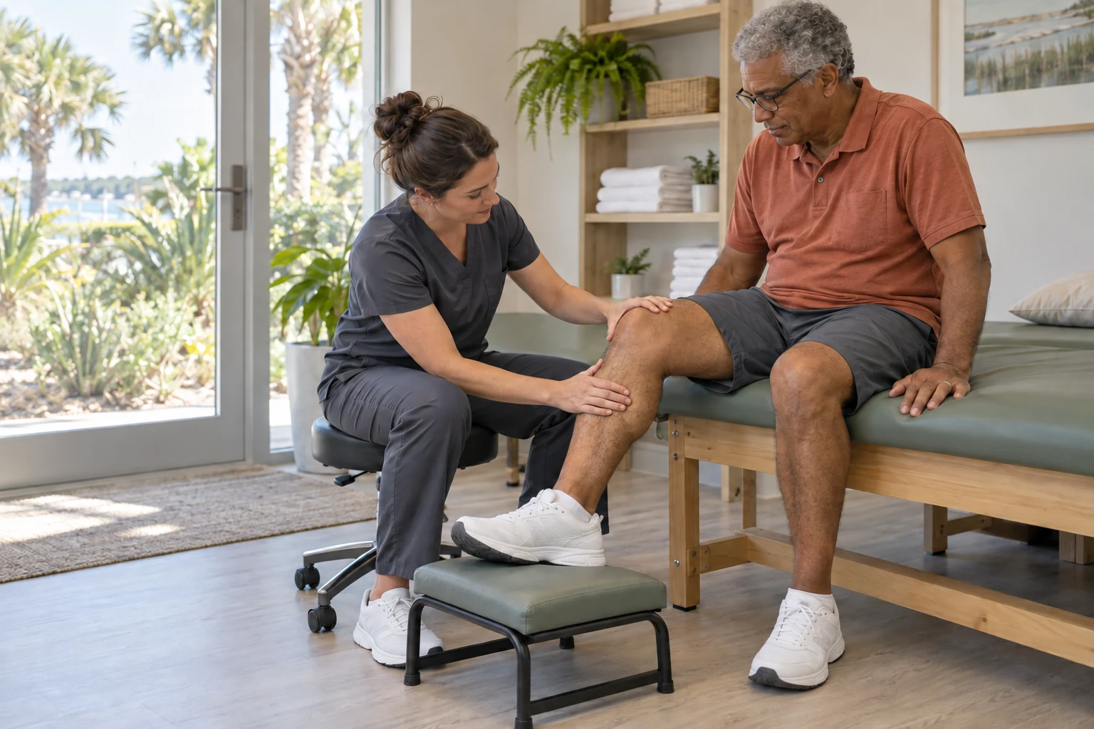 Knee pain treatment for runners, golfers and pickleball players at Main Street Chiropractic in Hilton Head Island, SC