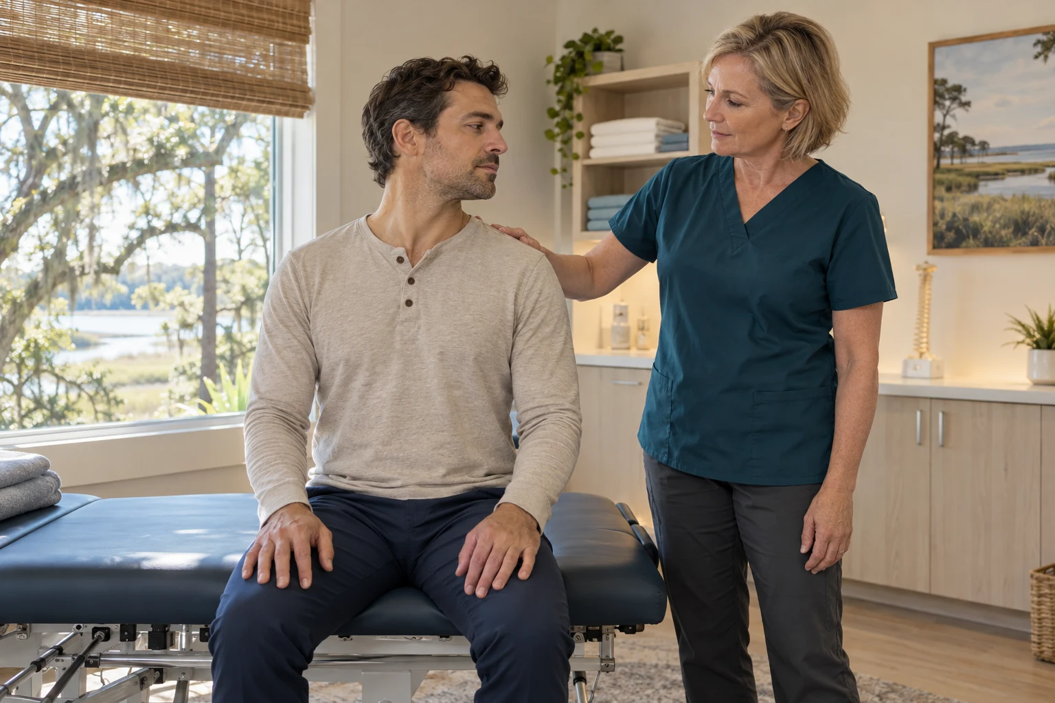 Whiplash treatment after a car accident at Main Street Chiropractic in Hilton Head Island, SC